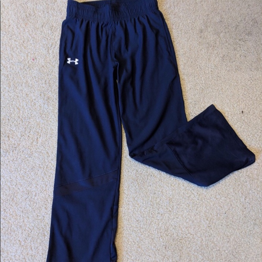 Girls Under Armour Navy Blue Sweatpants